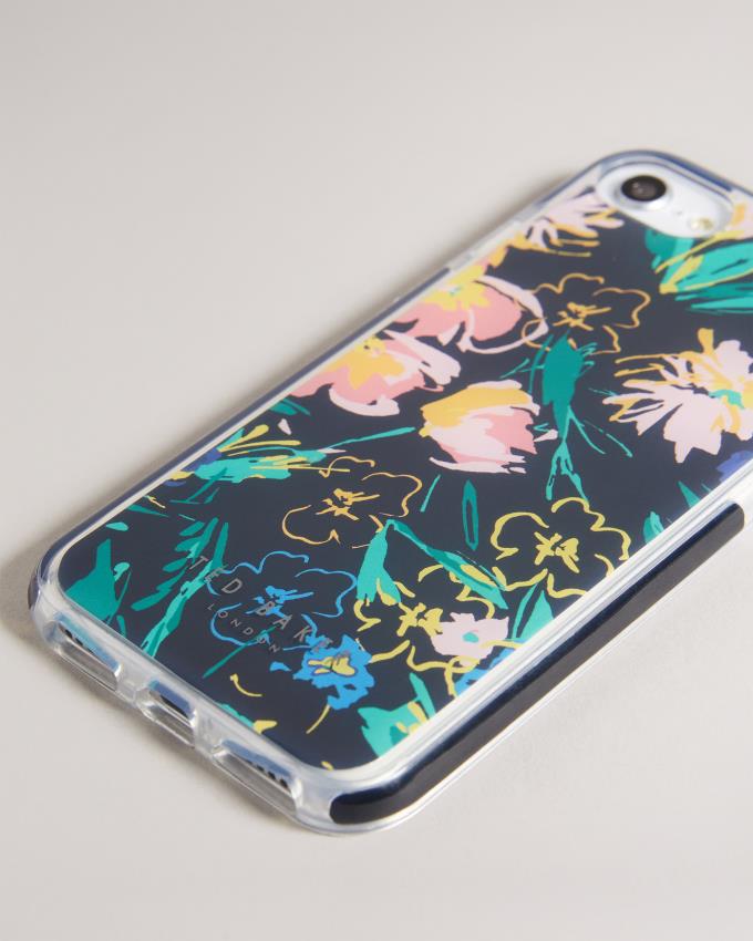 Coque Ted Baker Sketchy Magnolia iPhone 6 7 8 SE Antishock Noir Femme | SRN-51274031